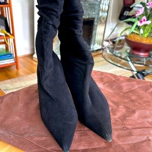 Seychelles Ladies Boots Size 9 in Black Slouch Approx 3 1/2 inc Heel